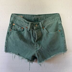Levi’s premium Women's Casual Green Jean Shorts
